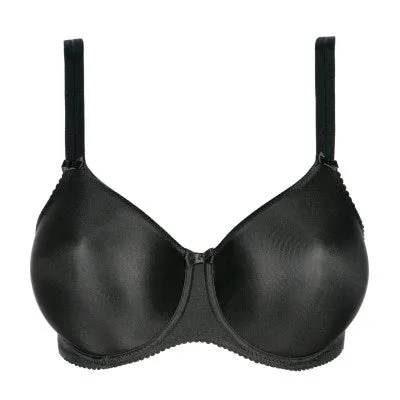 Satin Classic T-Shirt Bra (Black) B-H