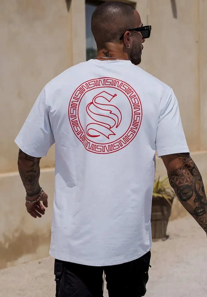 SINNERS ATTIRE  |Plain Short Sleeves Logo T-Shirts