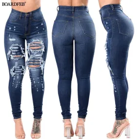 Skinny Stretch Ripped Jeans