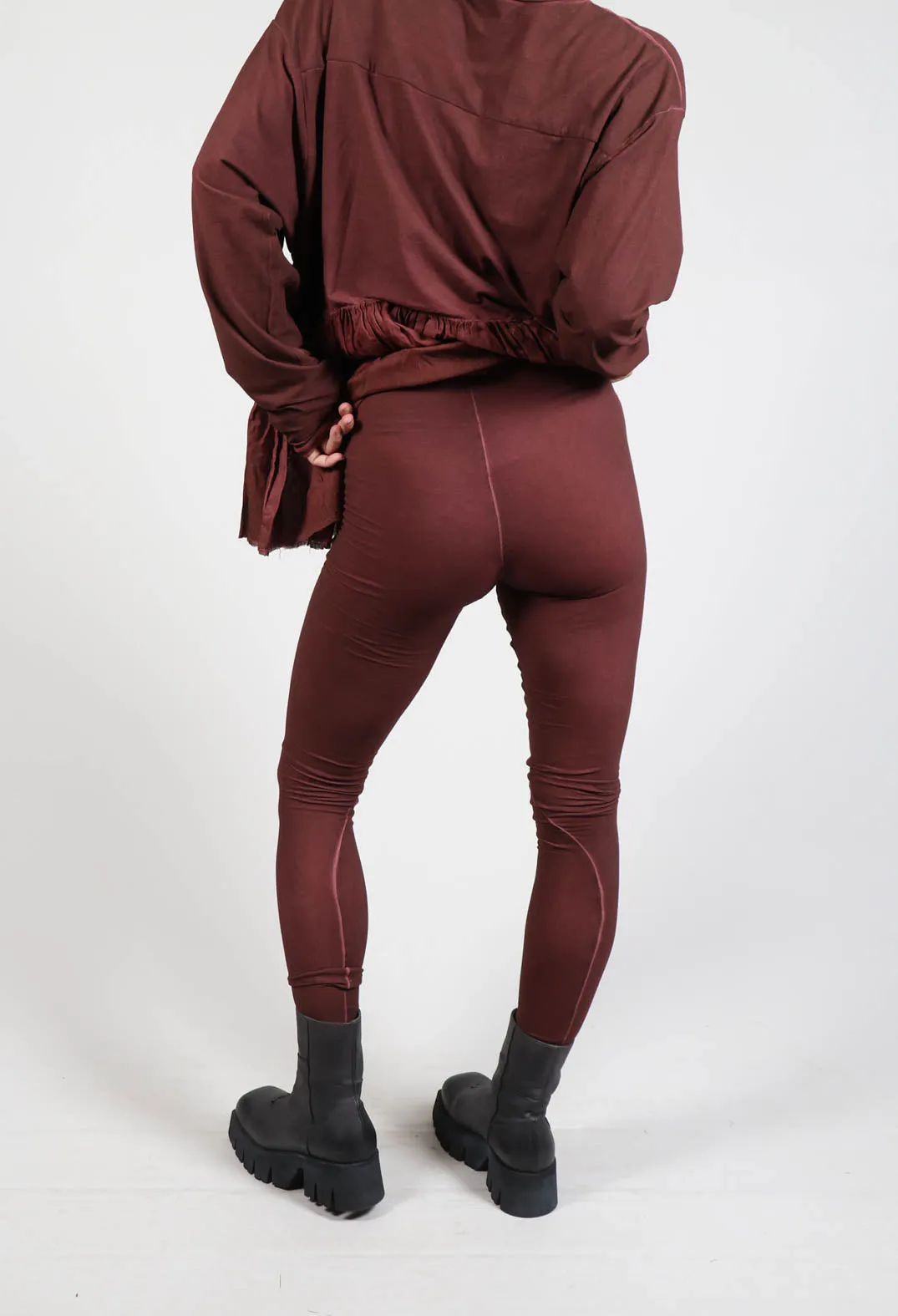 Slim Fit Leggings in Rust Cloud