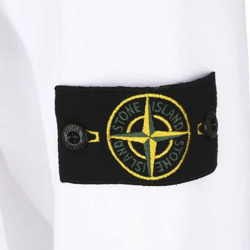 STONE ISLAND  |Crew Neck Pullovers Long Sleeves Cotton Logo Sweatshirts