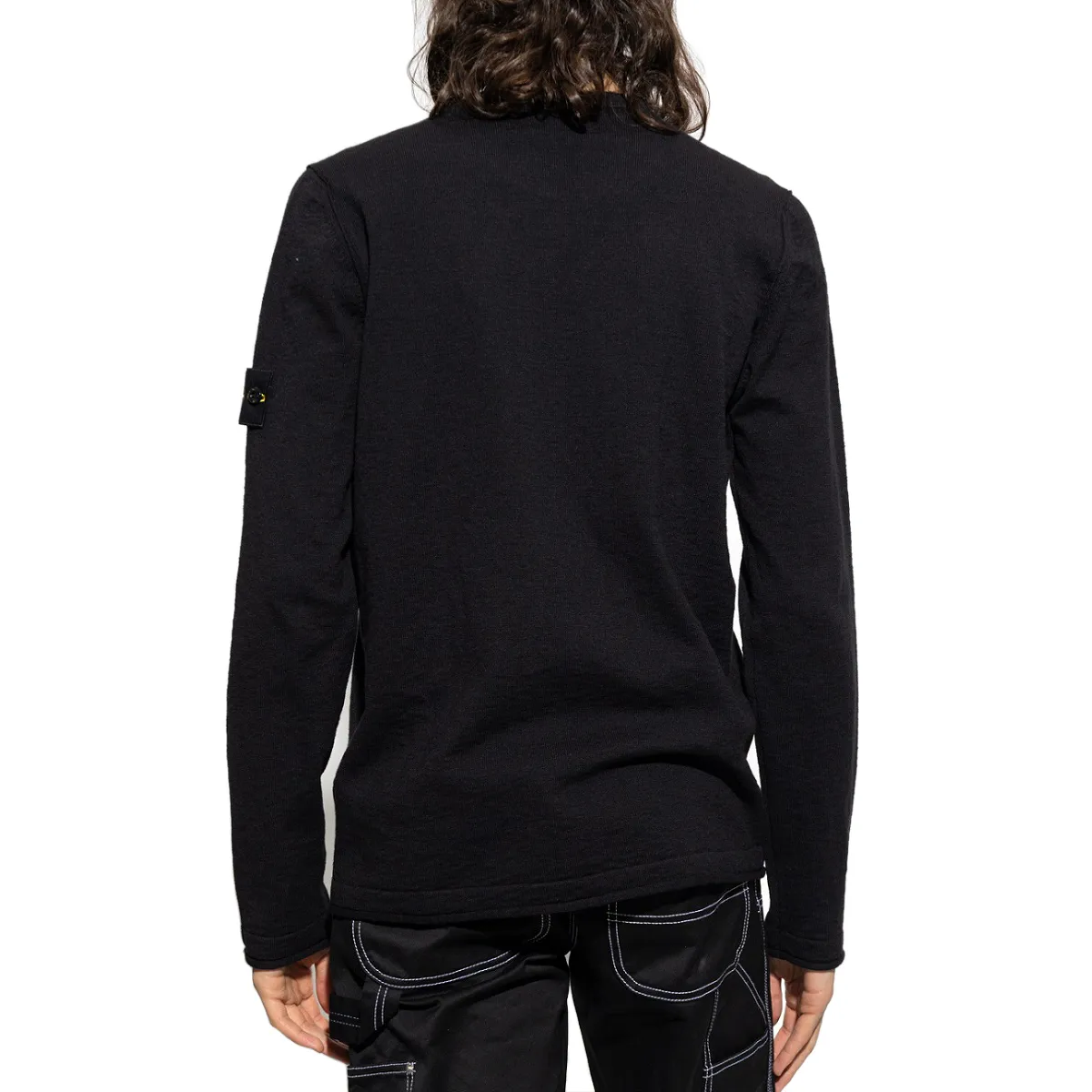 STONE ISLAND  |Crew Neck Wool Long Sleeves Logos on the Sleeves Logo