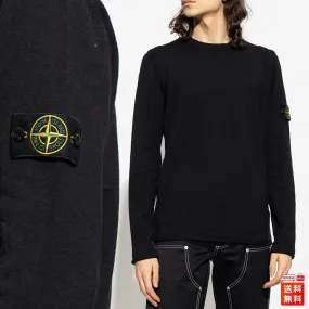 STONE ISLAND  |Crew Neck Wool Long Sleeves Logos on the Sleeves Logo