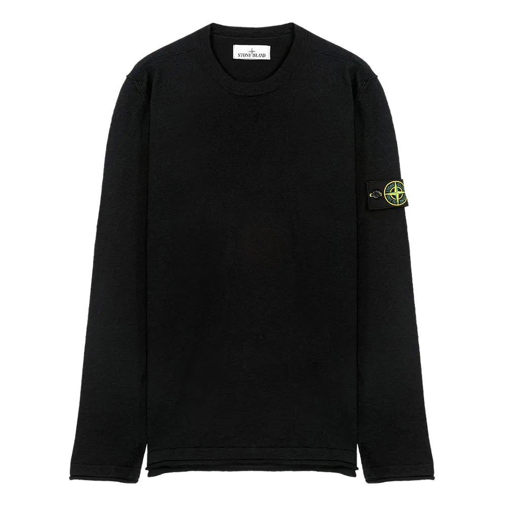 STONE ISLAND  |Crew Neck Wool Long Sleeves Logos on the Sleeves Logo