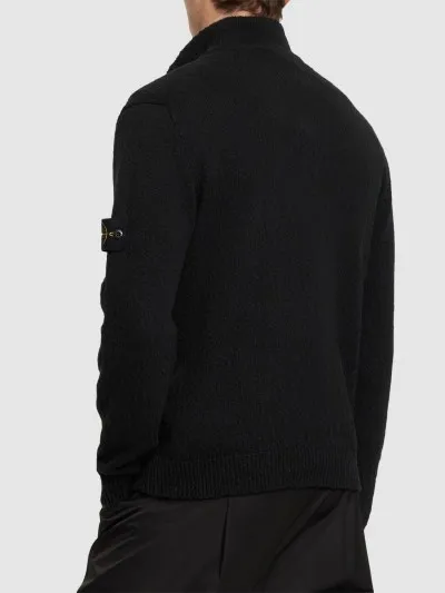 STONE ISLAND  |Linen Long Sleeves Plain Cotton Logos on the Sleeves Logo