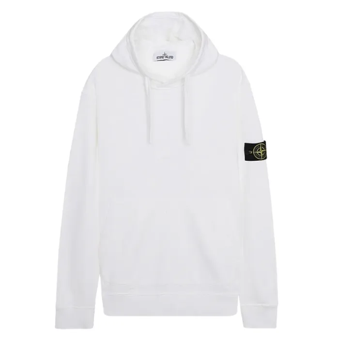 STONE ISLAND  |Long Sleeves Cotton Logos on the Sleeves Logo Hoodies