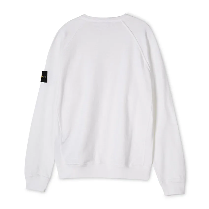 STONE ISLAND  |Long Sleeves Cotton Logos on the Sleeves Logo Sweatshirts