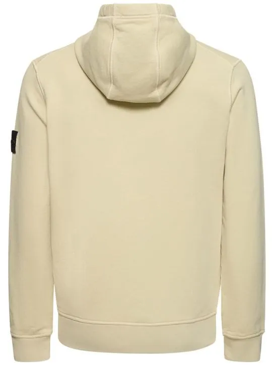 STONE ISLAND  |Long Sleeves Plain Cotton Logos on the Sleeves Logo Hoodies