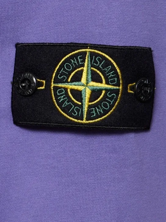 STONE ISLAND  |Long Sleeves Plain Cotton Logos on the Sleeves Logo Hoodies