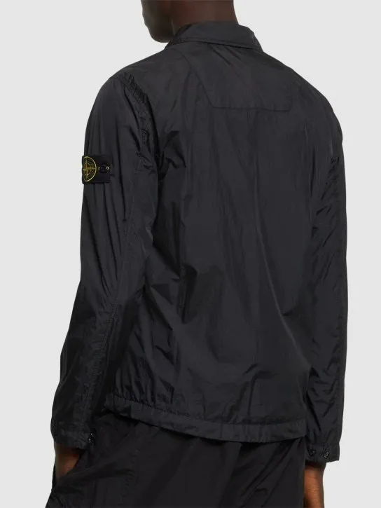 STONE ISLAND  |Long Sleeves Plain Logos on the Sleeves Logo Shirts