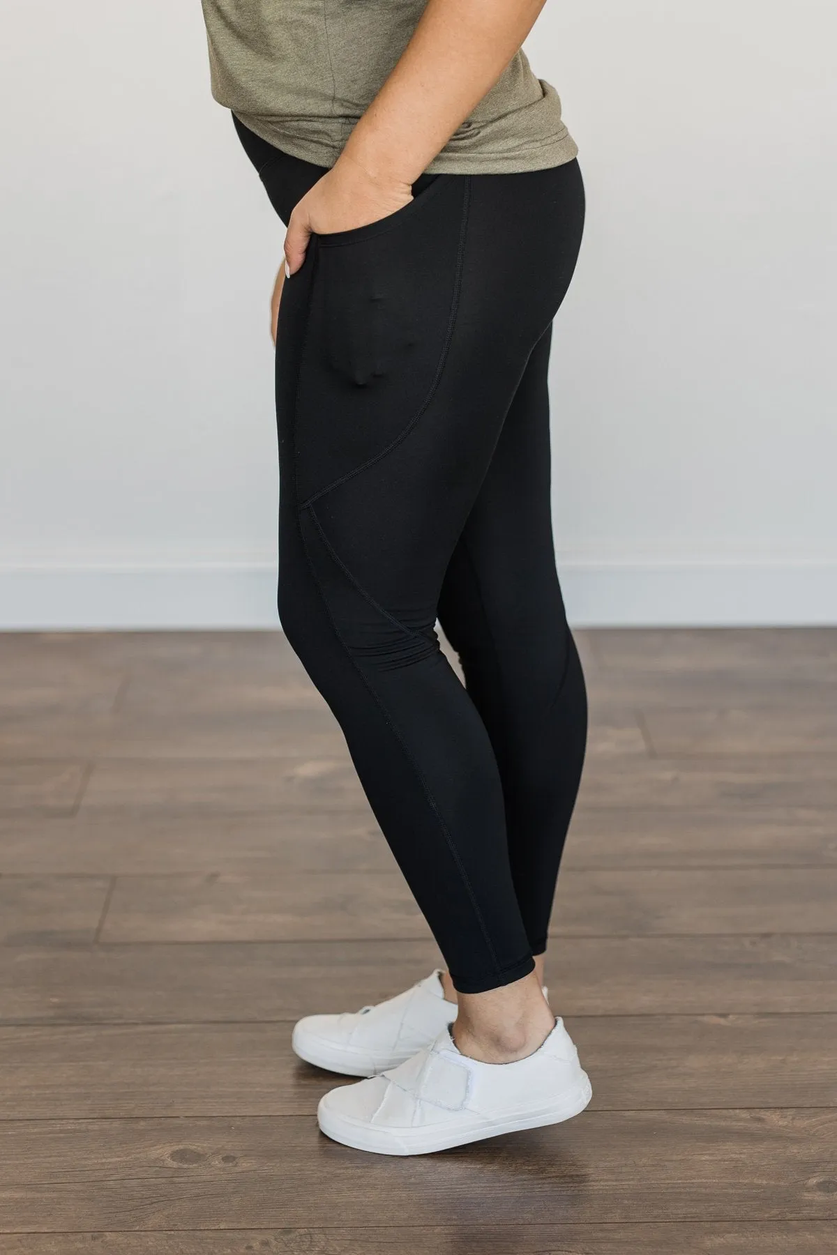 Stride With Pride Pocket Leggings- Black