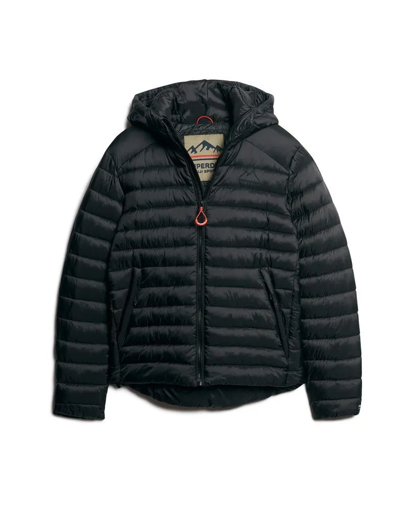 Superdry Hooded Fuji Puffer Jacket Black