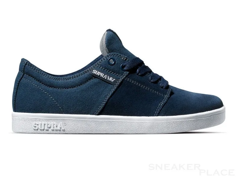 Supra Stacks Navy Suede Canvas shoes