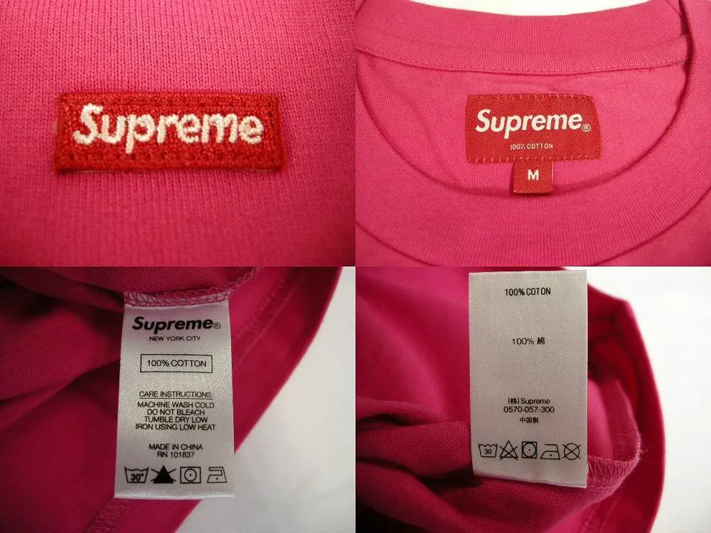 Supreme  |19AW ◆ Size M ◆ Supreme small box tee T-shirt Pink