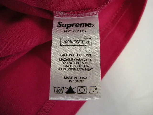 Supreme  |19AW ◆ Size M ◆ Supreme small box tee T-shirt Pink