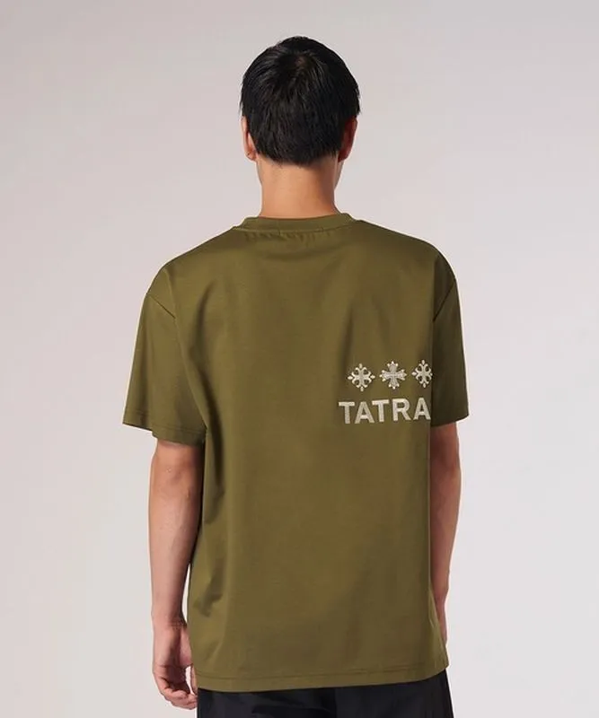 TATRAS  |Crew Neck Pullovers Unisex Cotton Short Sleeves Logo