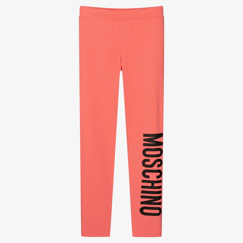 Teen Girls Pink Logo Leggings