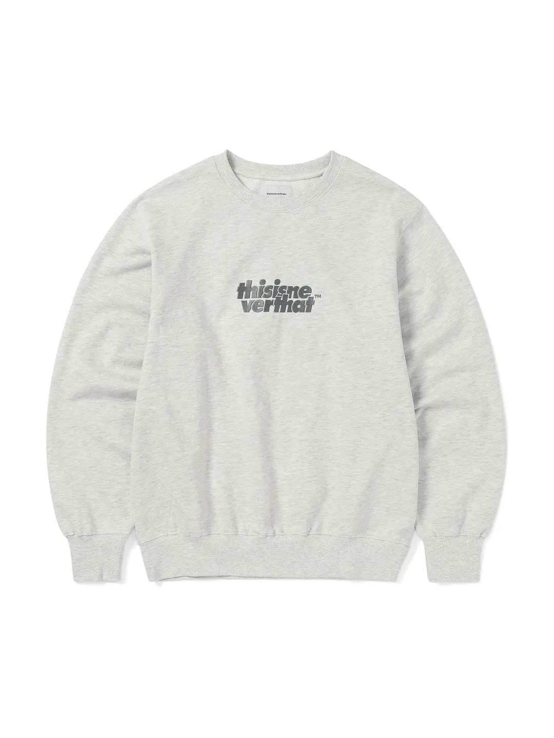 thisisneverthat  |Unisex Street Style Long Sleeves Cotton Logo Sweatshirts