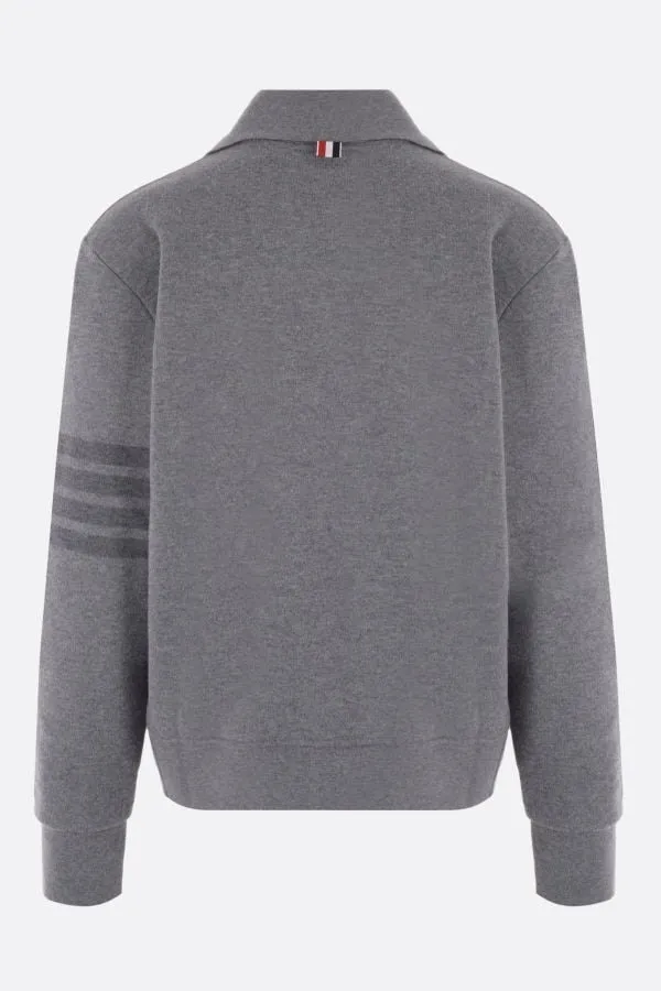 THOM BROWNE  |Pullovers Wool Long Sleeves Plain Designers Sweaters