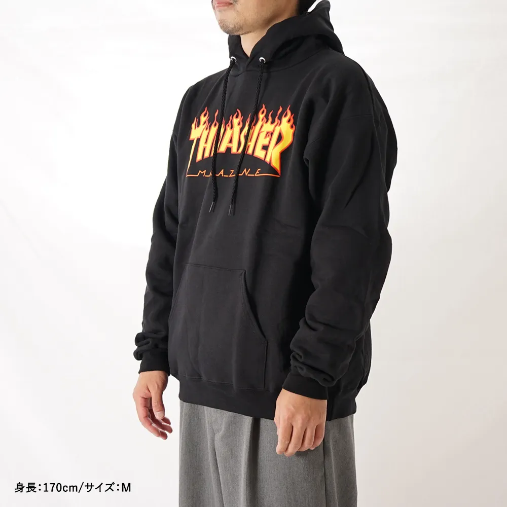 THRASHER  |Pullovers Long Sleeves Plain Logo Skater Style Hoodies