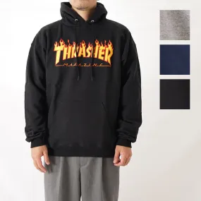 THRASHER  |Pullovers Long Sleeves Plain Logo Skater Style Hoodies