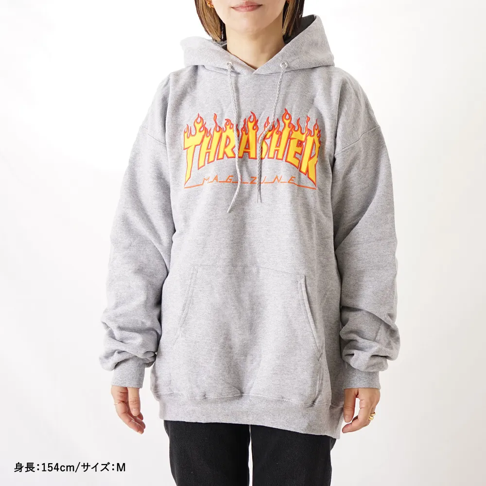 THRASHER  |Pullovers Long Sleeves Plain Logo Skater Style Hoodies