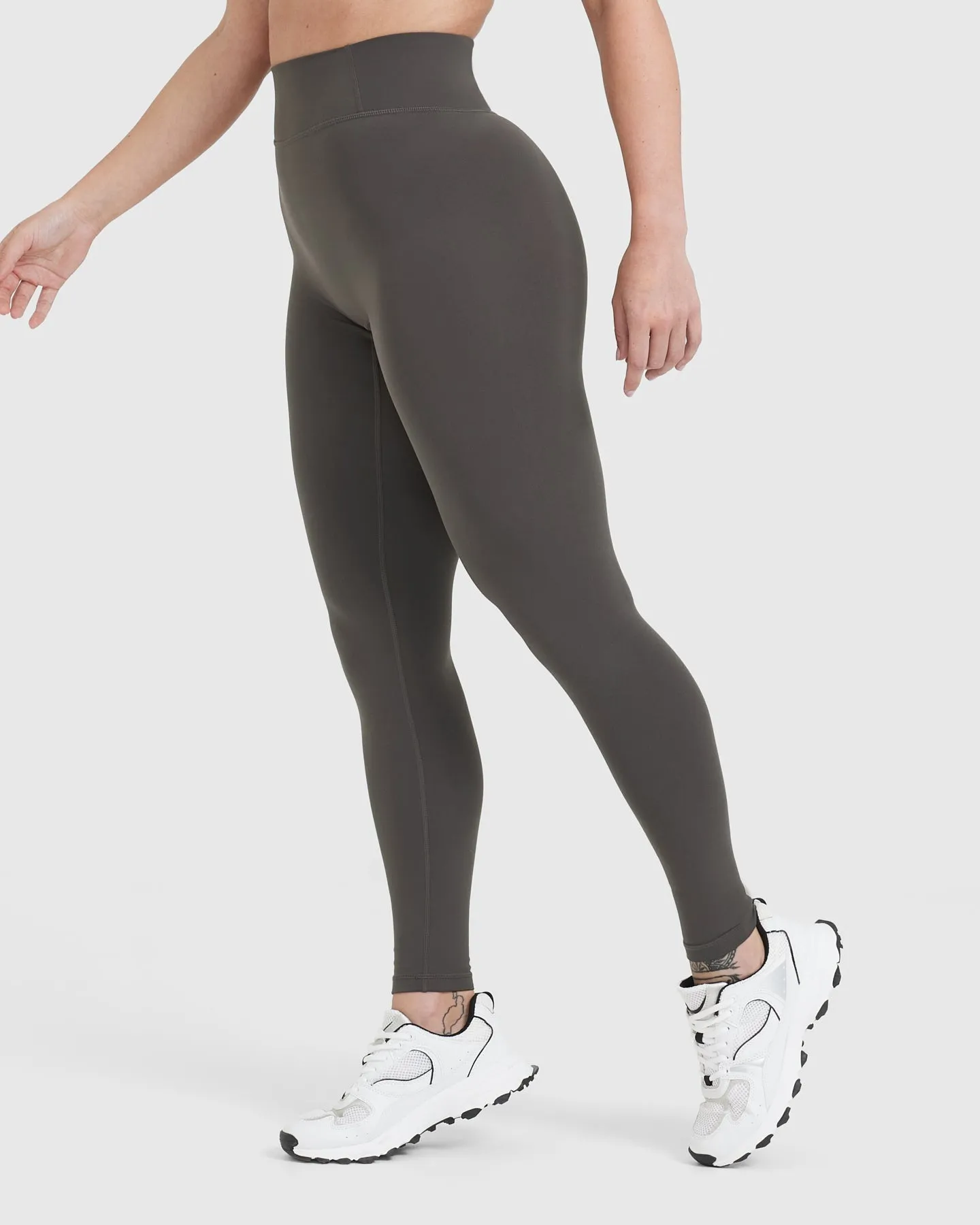 Timeless High Waisted Leggings | Deep Taupe