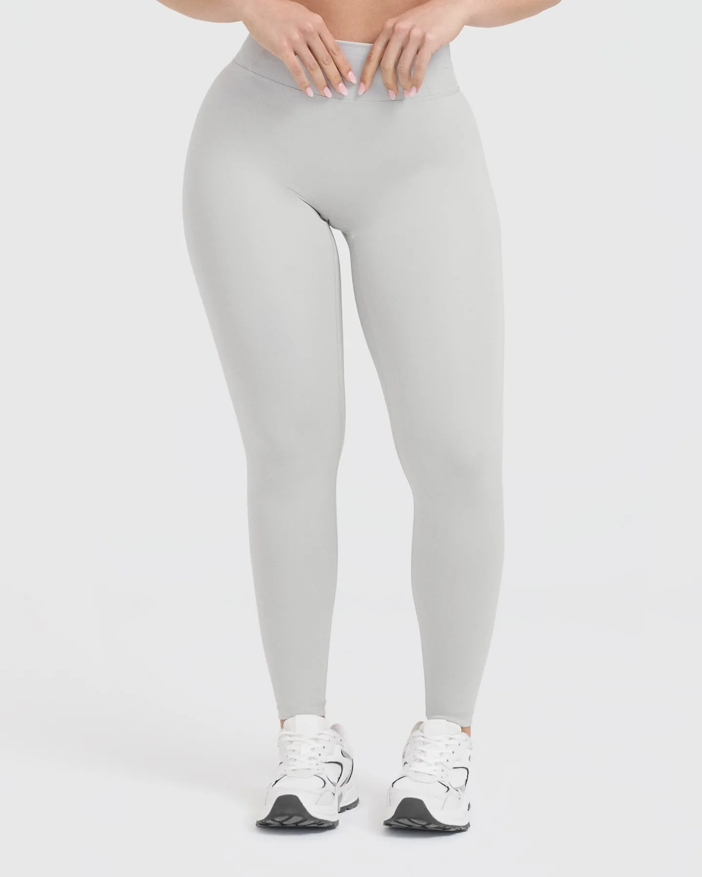 Timeless High Waisted Leggings | Light Grey