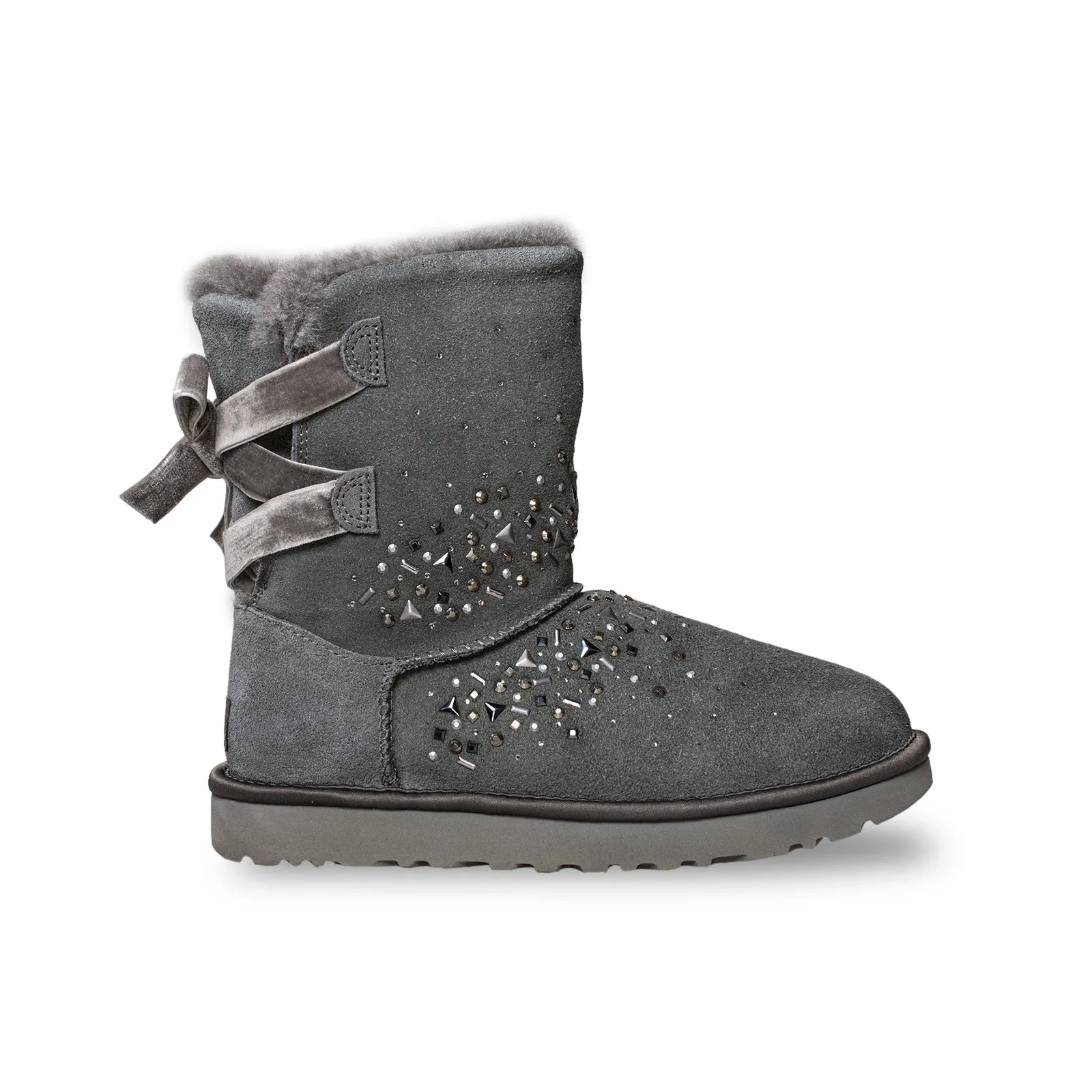 UGG Classic Galaxy Bling Short Charcoal Boots - Women's