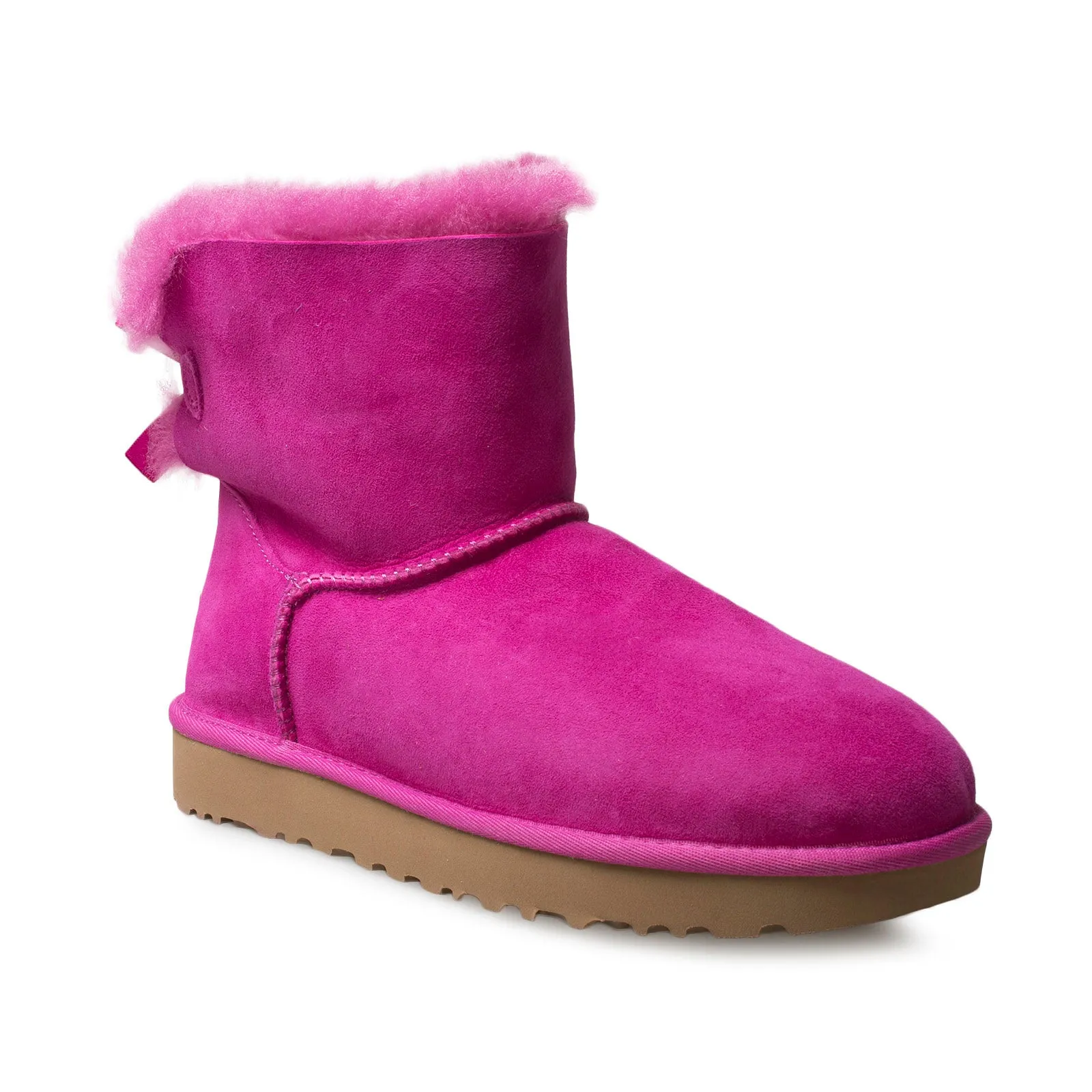 UGG Mini Bailey Bow II Fuchsia Boots - Women's