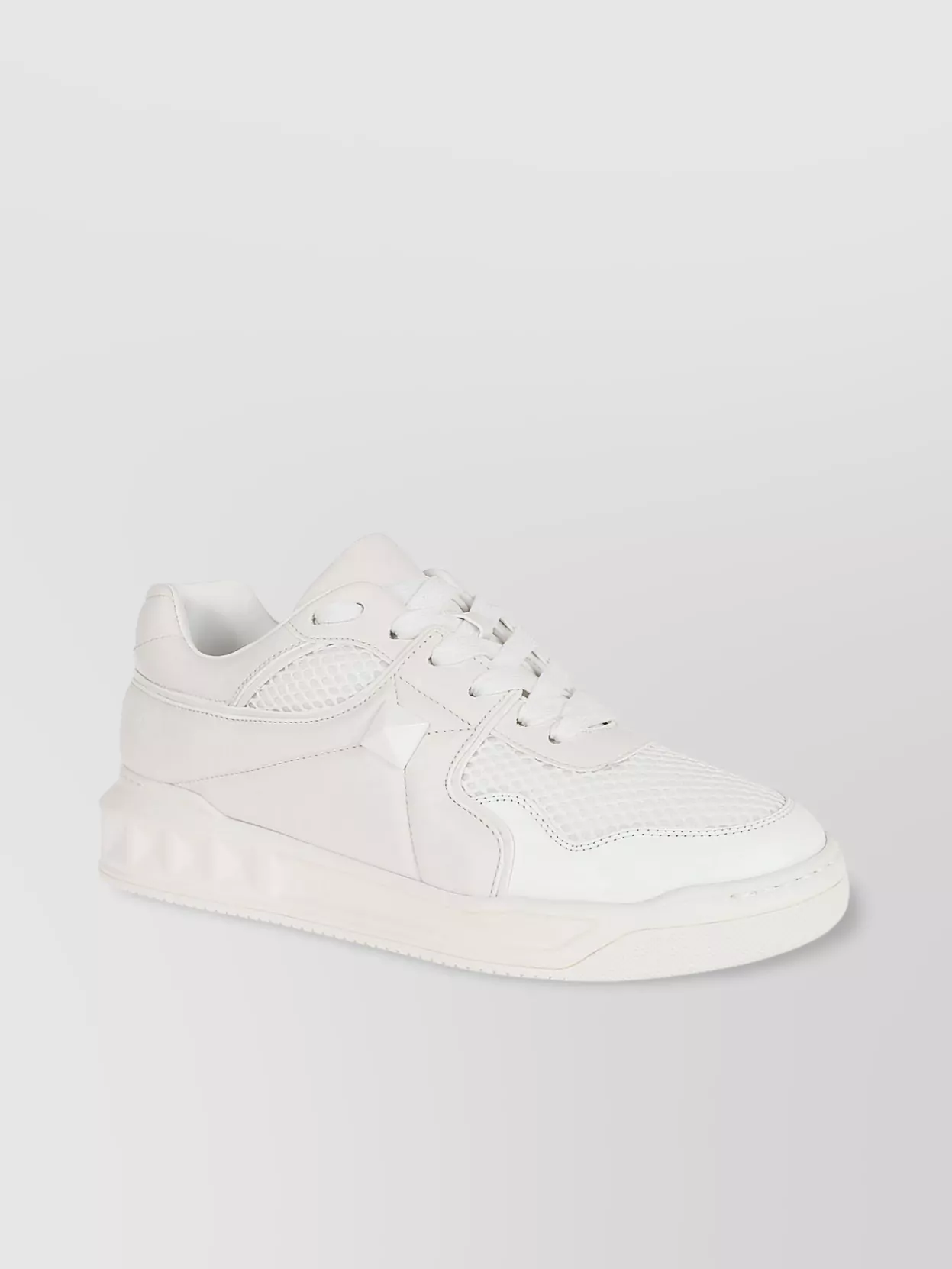 Valentino Garavani   Studded mesh sneaker one