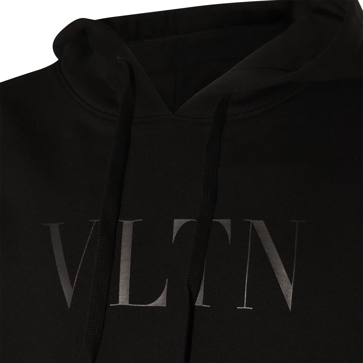 VALENTINO  |Pullovers Long Sleeves Plain Cotton Logo Luxury Hoodies