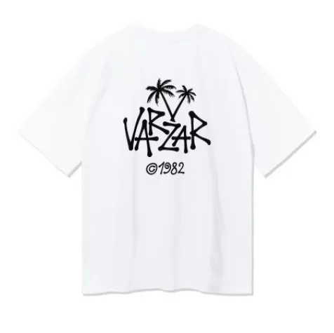 VARZAR  |Pullovers Unisex Cotton Short Sleeves Logo T-Shirts