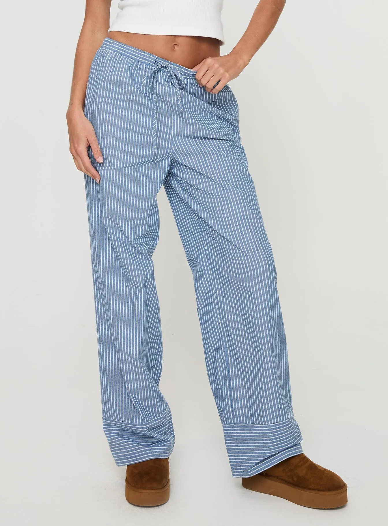 Veridian Pants Blue Stripe