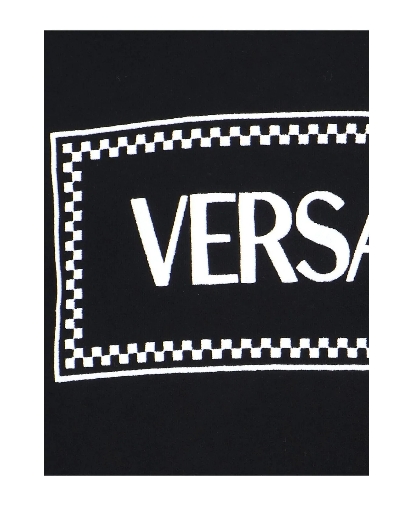 VERSACE  |Pullovers Long Sleeves Plain Cotton Logo Luxury Hoodies