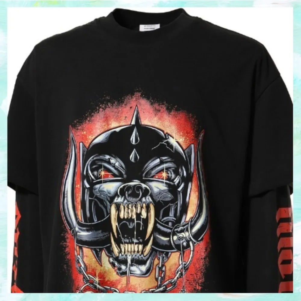 VETEMENTS  |Crew Neck Pullovers Skull Unisex Street Style Cropped