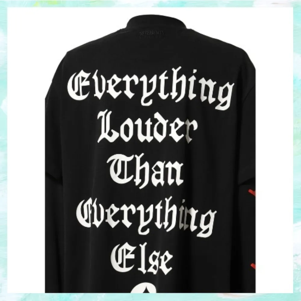 VETEMENTS  |Crew Neck Pullovers Skull Unisex Street Style Cropped