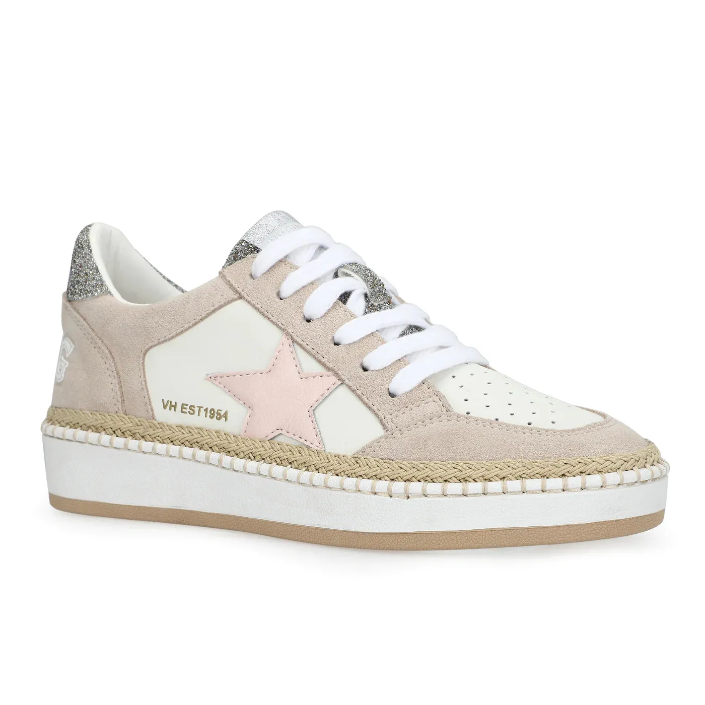 Vintage Havana Denisse Sneaker-Raffia Pink