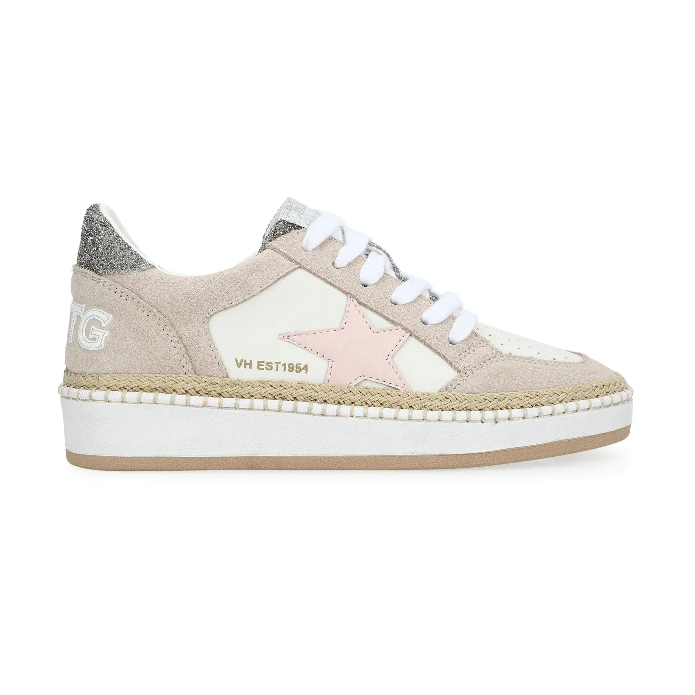 Vintage Havana Denisse Sneaker-Raffia Pink