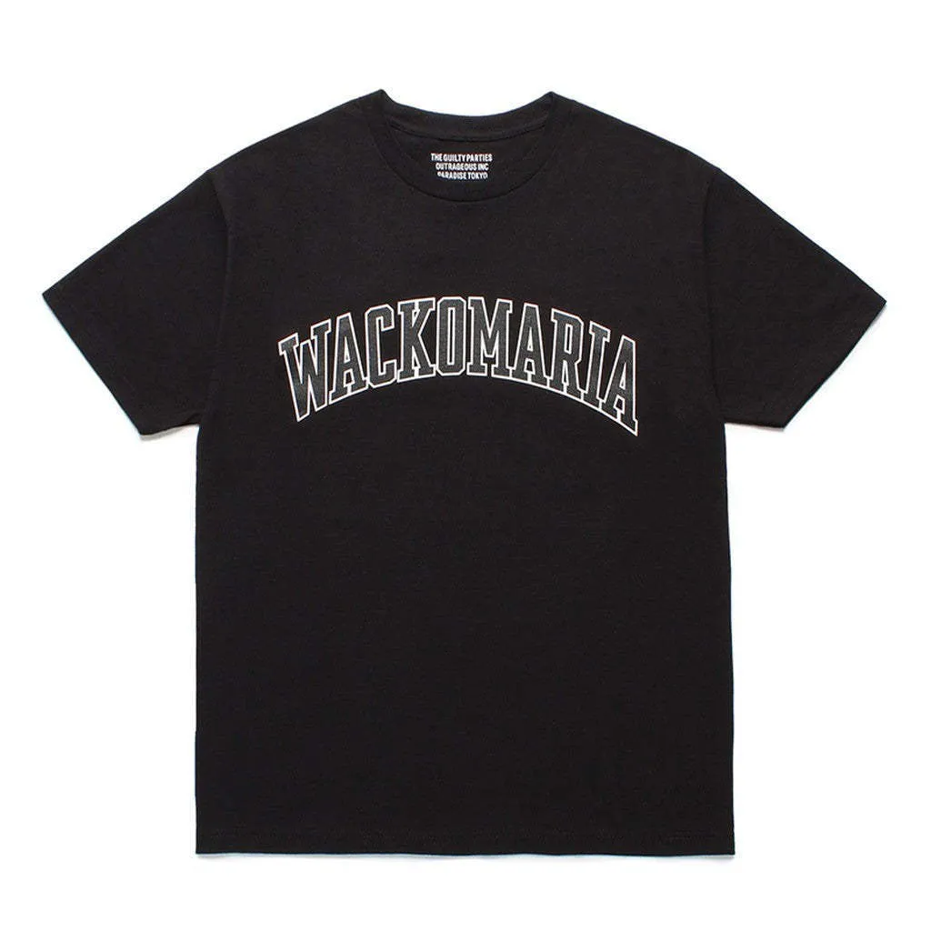 WACKO MARIA  |Crew Neck Plain Cotton Short Sleeves Logo Crew Neck T-Shirts