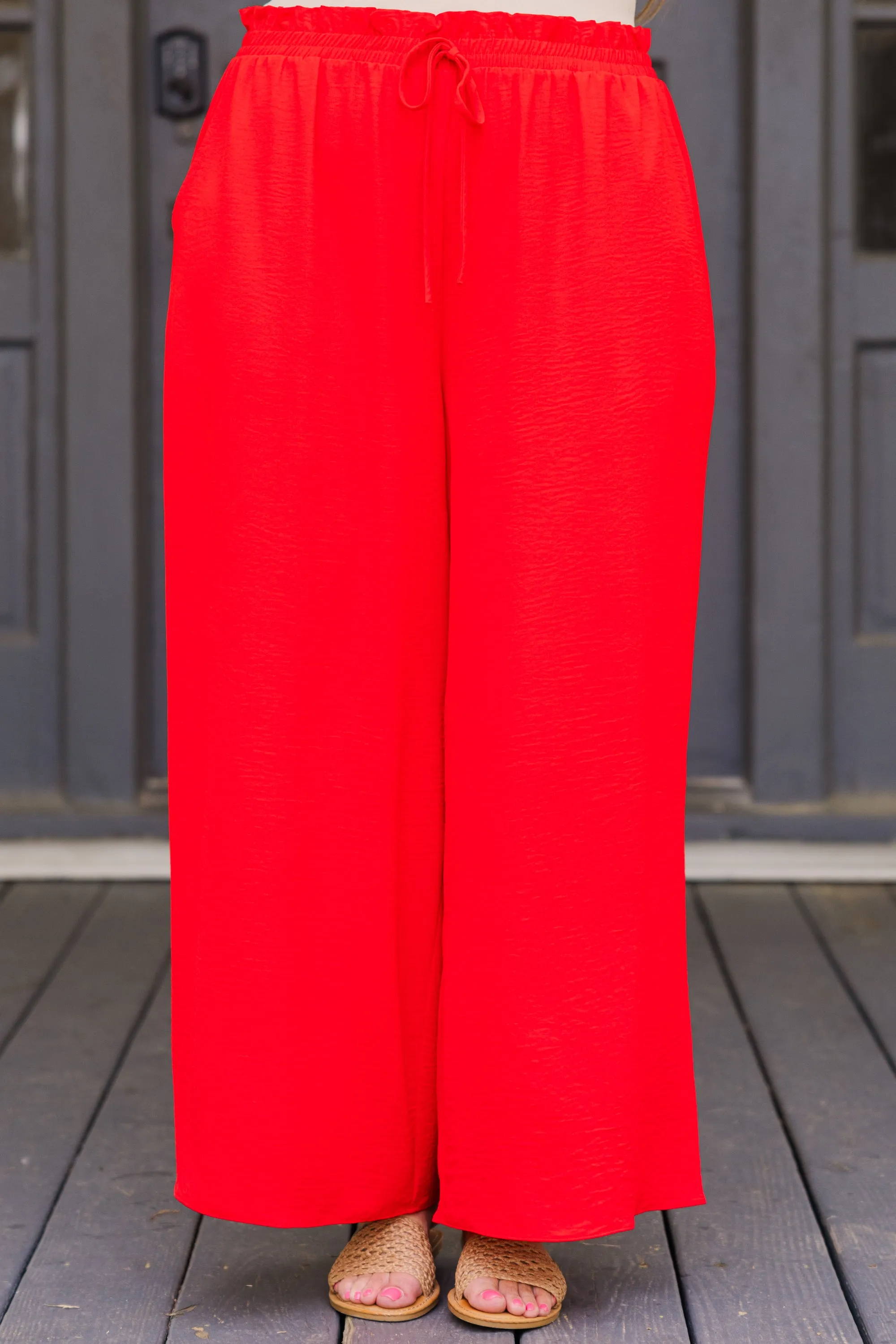 Weekend Wardrobe Pant, Scarlet