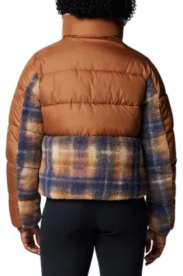 Women's Columbia Leadbetter Point II Print Sherpa Hybrid Puffer Jacket