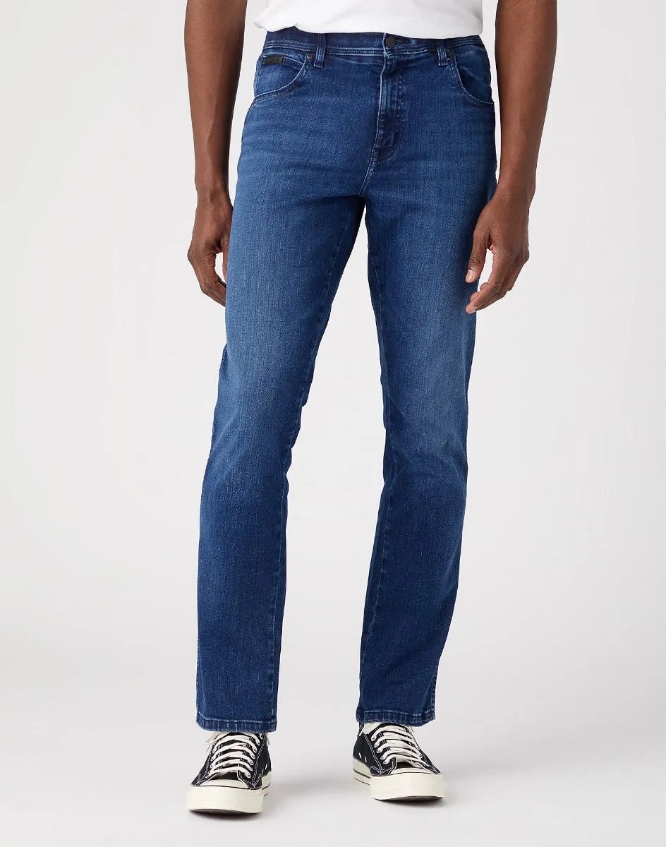 Wrangler Texas Slim Denim Jeans Apollo