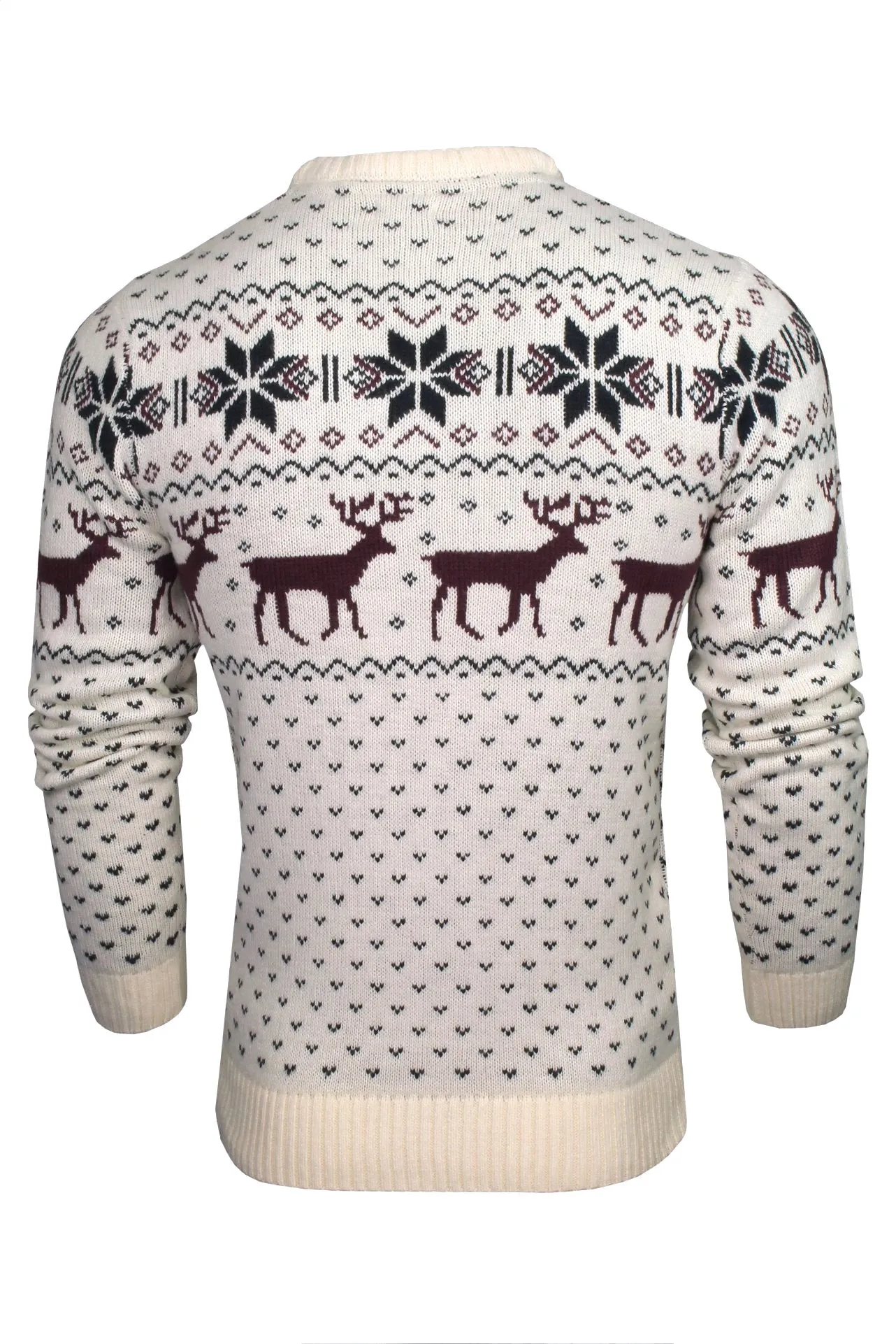 Xact Men's Nordic Fairisle Crew Neck Christmas Jumper