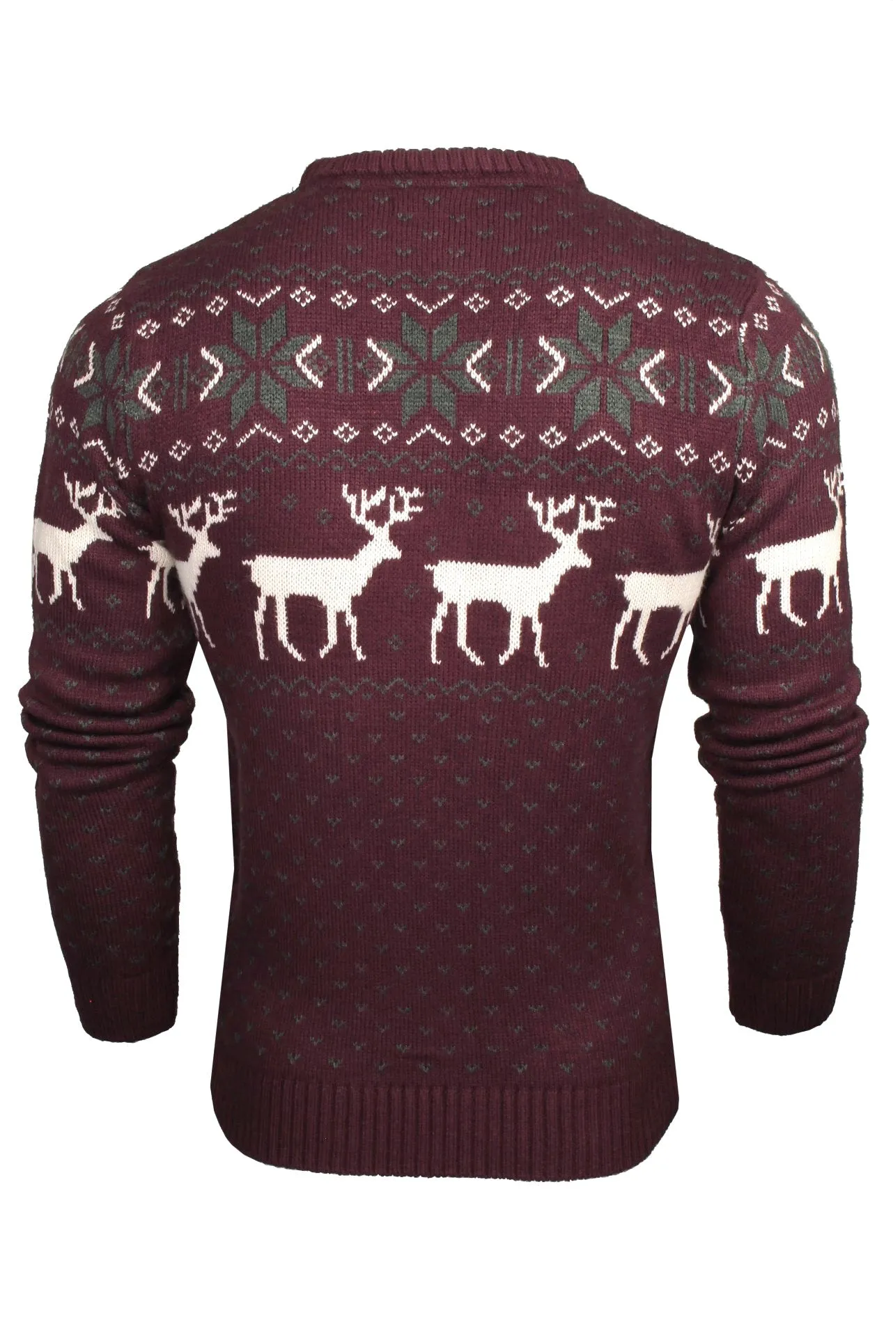 Xact Men's Nordic Fairisle Crew Neck Christmas Jumper