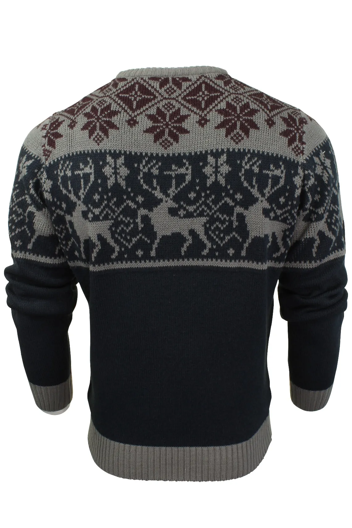 Xact Men's Nordic Fairisle Crew Neck Christmas Jumper