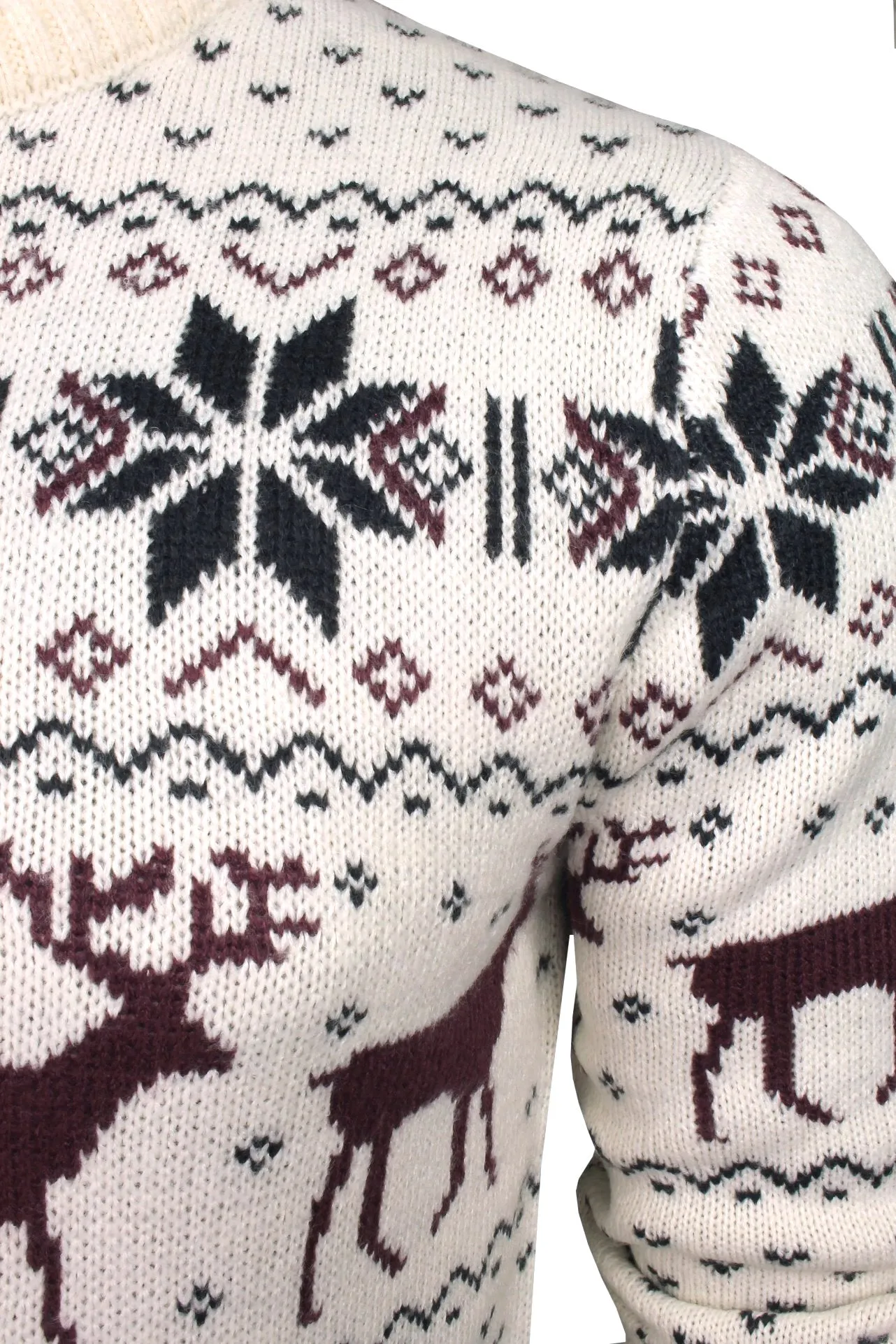 Xact Men's Nordic Fairisle Crew Neck Christmas Jumper