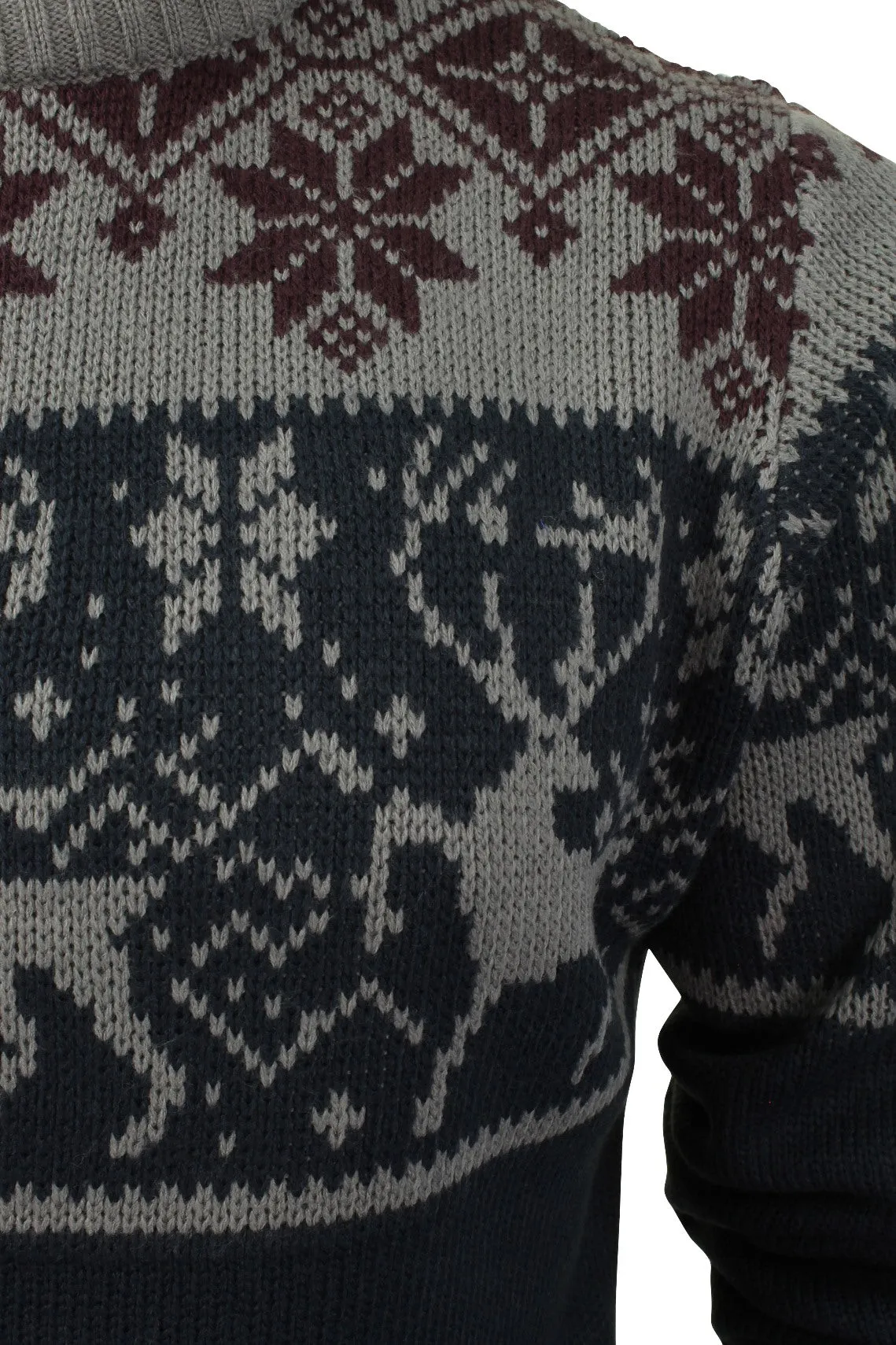 Xact Men's Nordic Fairisle Crew Neck Christmas Jumper