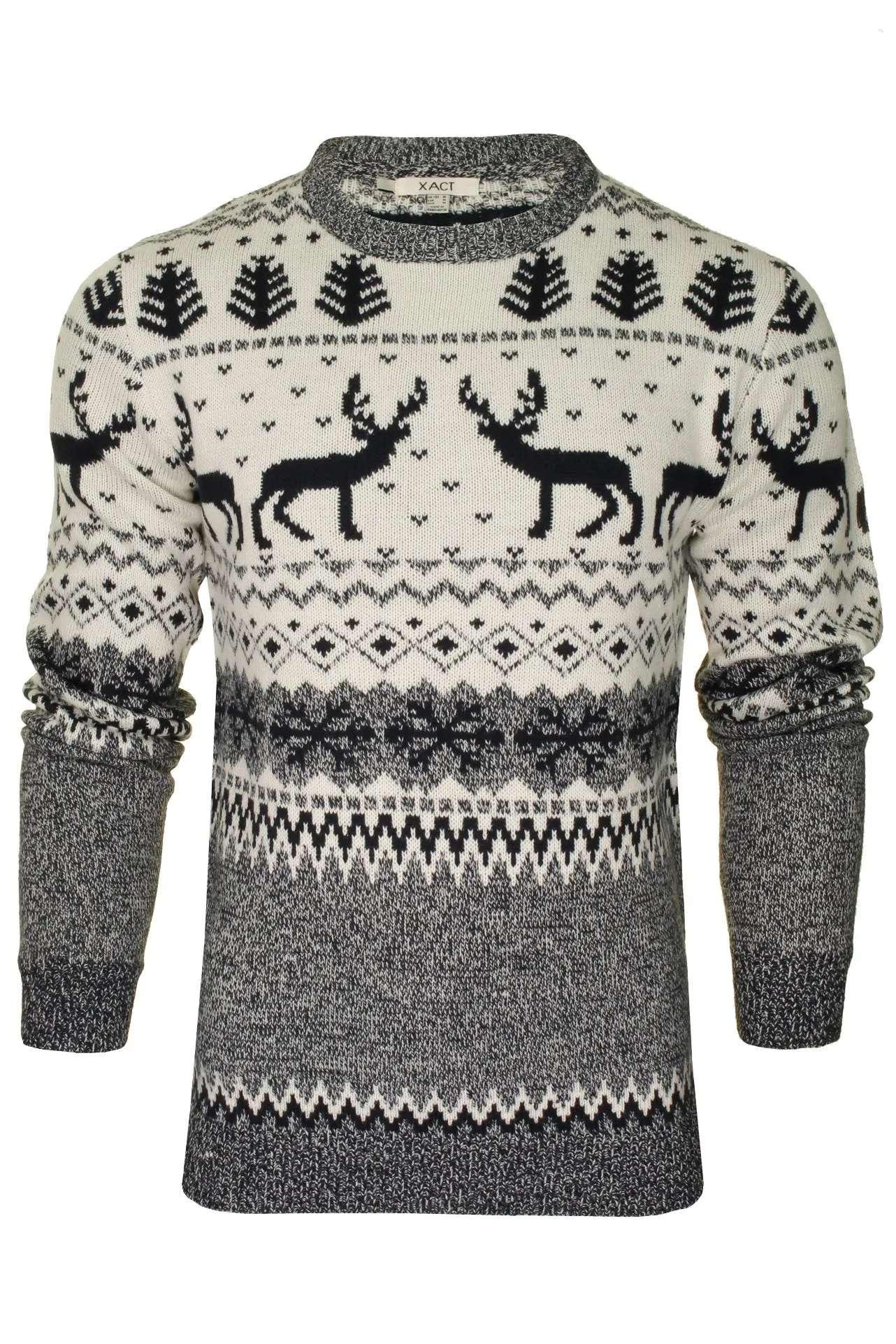 Xact Men's Nordic 'Reindeer' Xmas / Christmas Jumper