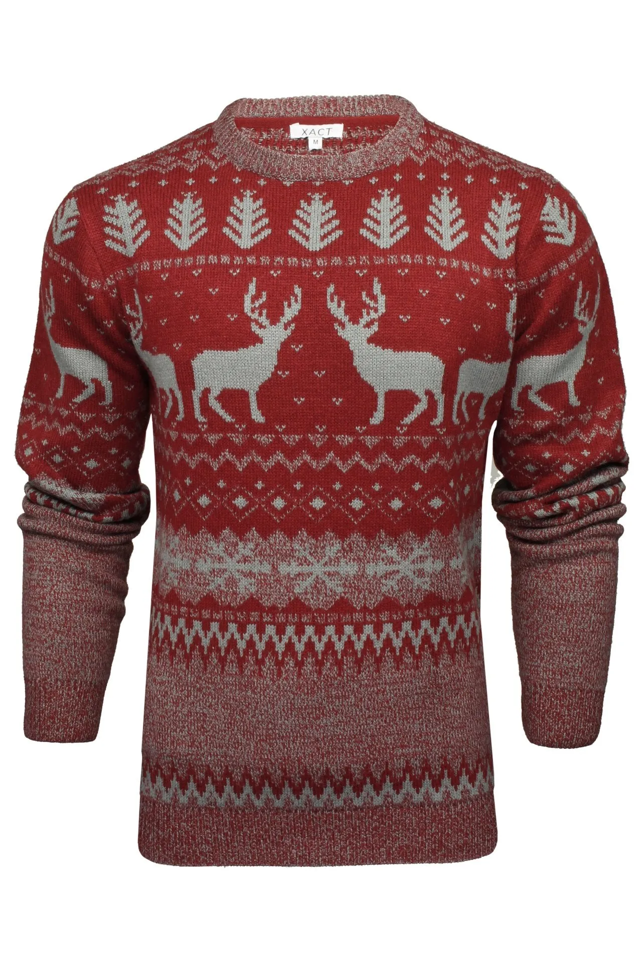 Xact Men's Nordic 'Reindeer' Xmas / Christmas Jumper